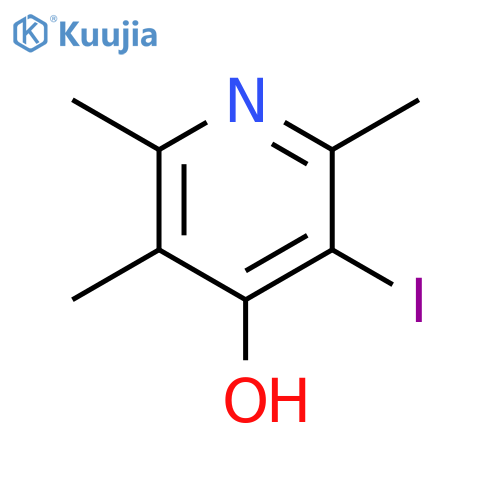 3-iodo-2,5,6-trimethylpyridin-4(1H)-one structure