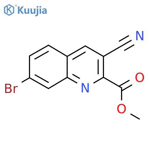 Methyl 7-bromo-3-cyanoquinoline-2-carboxylate structure