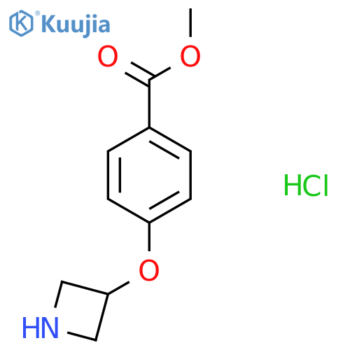 Methyl 4-(azetidin-3-yloxy)benzoate hydrochloride structure
