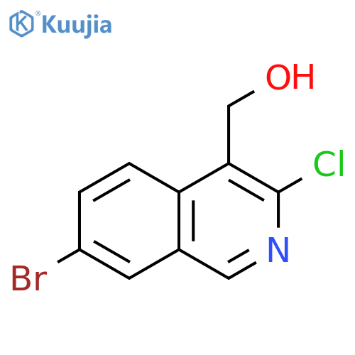 (7-Bromo-3-chloroisoquinolin-4-yl)methanol structure