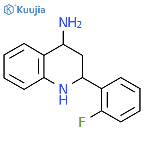 2-(2-Fluorophenyl)-1,2,3,4-tetrahydroquinolin-4-amine structure