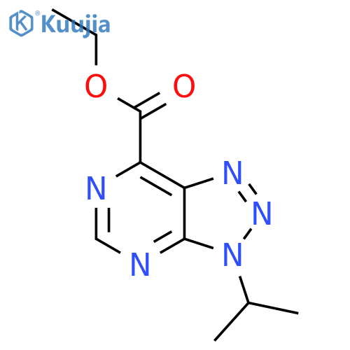 Ethyl 3-isopropyl-3H-[1,2,3]triazolo[4,5-D]pyrimidine-7-carboxylate structure