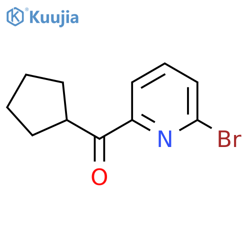 (6-Bromopyridin-2-yl)(cyclopentyl)methanone structure