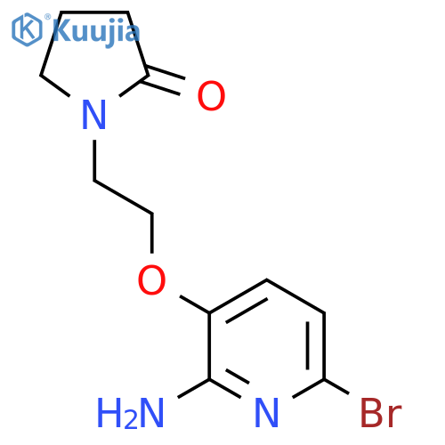 1-(2-((2-Amino-6-bromopyridin-3-yl)oxy)ethyl)pyrrolidin-2-one structure