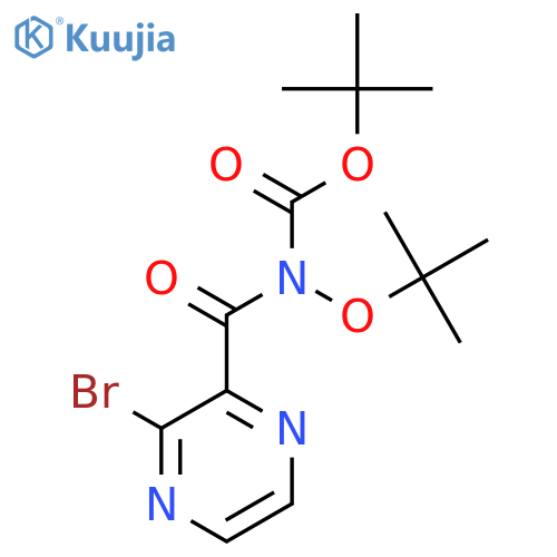 Tert-Butyl (3-bromopyrazine-2-carbonyl)(tert-butoxy)carbamate structure