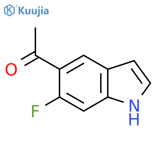 1-(6-Fluoro-1H-indol-5-yl)ethanone structure