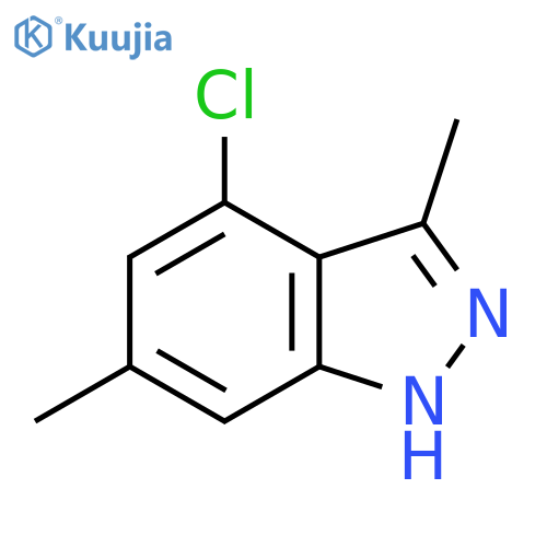 1H-Indazole, 4-chloro-3,6-dimethyl- structure