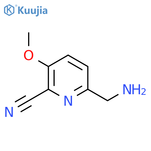 6-(Aminomethyl)-3-methoxypicolinonitrile structure