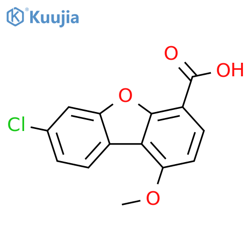 4-Dibenzofurancarboxylic acid, 7-chloro-1-methoxy- structure