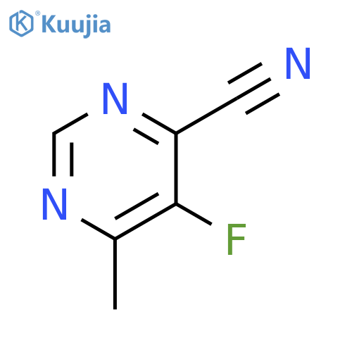 4-Pyrimidinecarbonitrile, 5-fluoro-6-methyl- structure