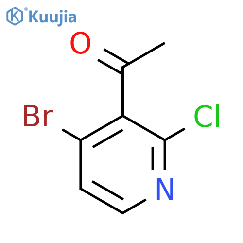 1-(4-Bromo-2-chloropyridin-3-yl)ethanone structure