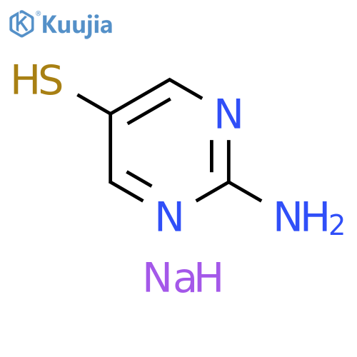 5-Pyrimidinethiol, 2-amino-, sodium salt (1:1) structure