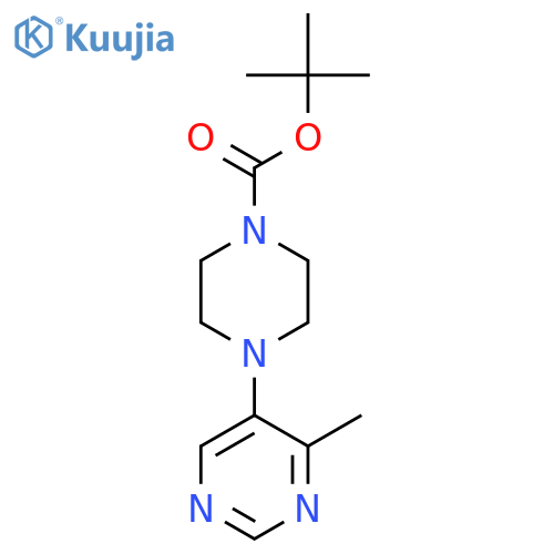 Tert-Butyl 4-(4-methylpyrimidin-5-yl)piperazine-1-carboxylate structure
