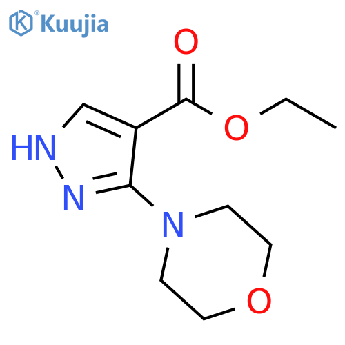 ethyl 3-(morpholin-4-yl)-1H-pyrazole-4-carboxylate structure
