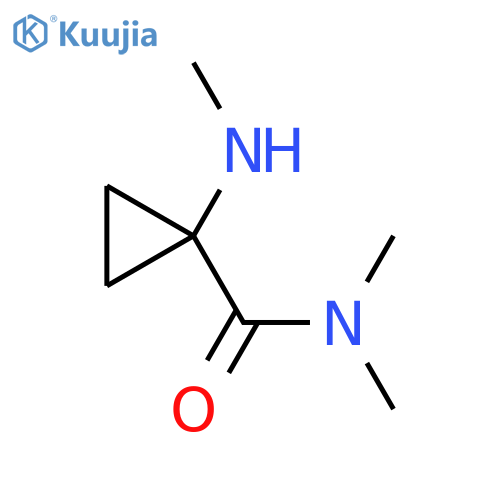 N,N-Dimethyl-1-(methylamino)cyclopropanecarboxamide structure