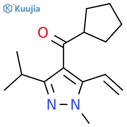 CYCLOPENTYL(3-ISOPROPYL-1-METHYL-5-VINYL-1H-PYRAZOL-4-YL)METHANONE structure