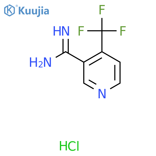4-(Trifluoromethyl)nicotinimidamide hydrochloride structure