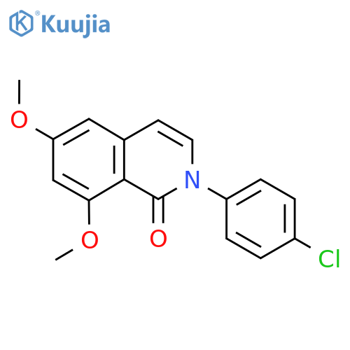 2-(4-Chlorophenyl)-6,8-dimethoxyisoquinolin-1(2H)-one structure