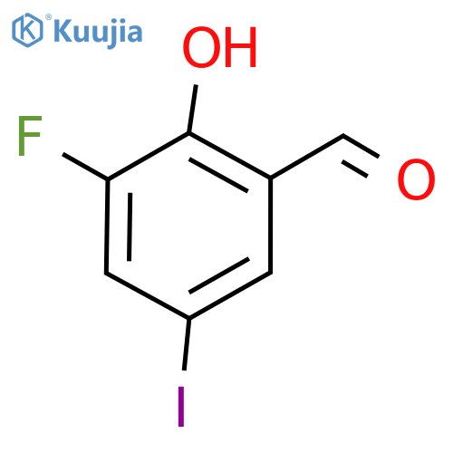 3-Fluoro-2-hydroxy-5-iodobenzaldehyde structure