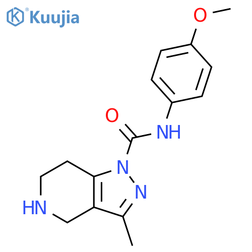 N-(4-Methoxyphenyl)-3-methyl-4,5,6,7-tetrahydro-1H-pyrazolo[4,3-C]pyridine-1-carboxamide structure