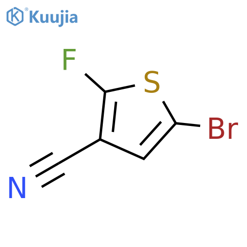 3-Thiophenecarbonitrile, 5-bromo-2-fluoro- structure