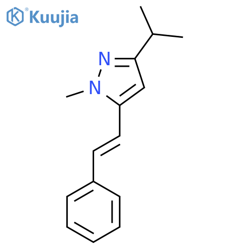 (E)-3-ISOPROPYL-1-METHYL-5-STYRYL-1H-PYRAZOLE structure