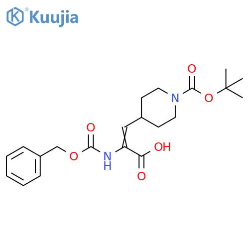 (Z)-2-(BENZYLOXYCARBONYLAMINO)-3-(1-(TERT-BUTOXYCARBONYL)PIPERIDIN-4-YL)ACRYLIC ACID structure