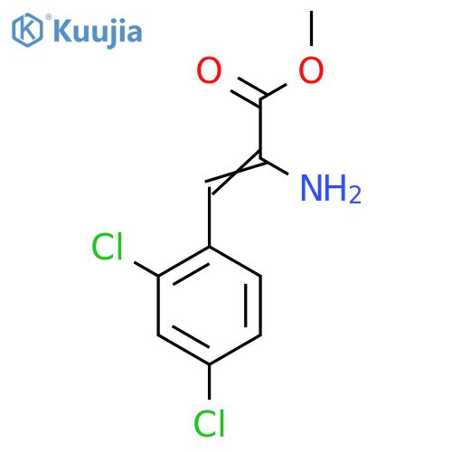 Methyl 2-amino-3-(2,4-dichlorophenyl)prop-2-enoate structure