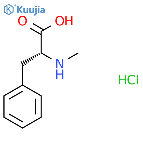 (R)-2-(Methylamino)-3-phenylpropanoic acid hydrochloride structure