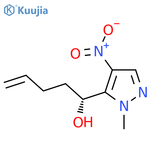 (R)-1-(1-Methyl-4-nitro-1H-pyrazol-5-yl)pent-4-en-1-ol structure