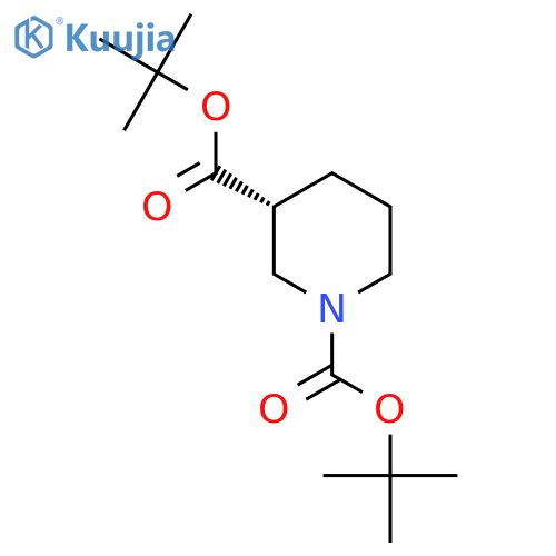 (R)-N-Boc-3-Piperidinecarboxylic acid t-butyl ester structure
