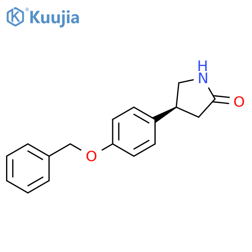 2-Pyrrolidinone, 4-[4-(phenylmethoxy)phenyl]-, (4S)- structure
