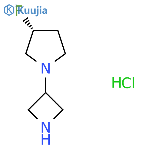 (R)-1-(Azetidin-3-yl)-3-fluoropyrrolidine hydrochloride structure