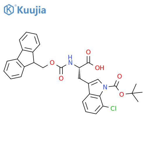 (9H-Fluoren-9-yl)MethOxy]Carbonyl L-Trp(7-Cl)-OH structure