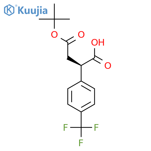 (R)-4-(tert-Butoxy)-4-oxo-2-(4-(trifluoromethyl)phenyl)butanoic acid structure