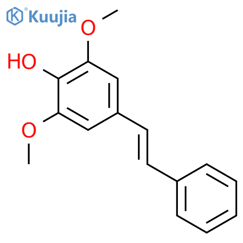 Phenol, 2,6-dimethoxy-4-(2-phenylethenyl)- structure