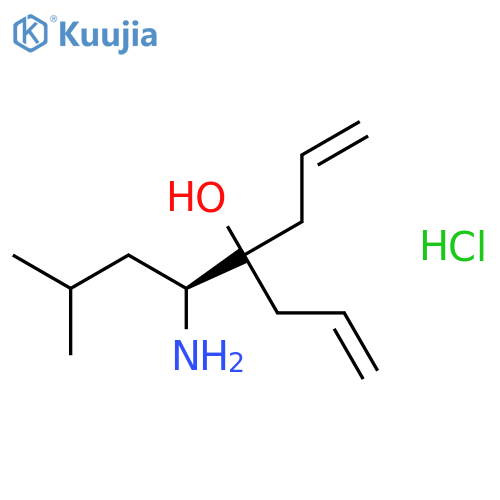 1-Octen-4-ol, 5-amino-7-methyl-4-(2-propenyl)-, hydrochloride, (S)- structure
