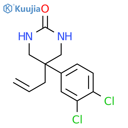 2(1H)-Pyrimidinone, 5-(3,4-dichlorophenyl)tetrahydro-5-(2-propenyl)- structure