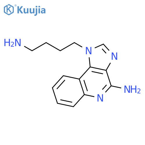 1H-Imidazo[4,5-c]quinoline-1-butanamine, 4-amino- structure