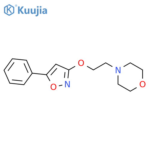 Morpholine, 4-[2-[(5-phenyl-3-isoxazolyl)oxy]ethyl]- structure