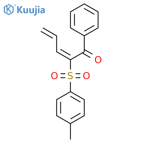2,4-Pentadien-1-one, 2-[(4-methylphenyl)sulfonyl]-1-phenyl-, (E)- structure