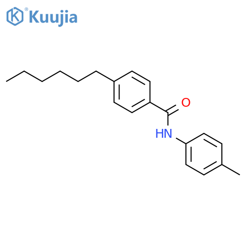 Benzamide, 4-hexyl-N-(4-methylphenyl)- structure