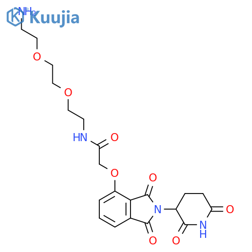 N-{2-2-(2-aminoethoxy)ethoxyethyl}-2-{2-(2,6-dioxopiperidin-3-yl)-1,3-dioxo-2,3-dihydro-1H-isoindol-4-yloxy}acetamide structure