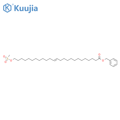 13-Pentacosenoic acid, 25-[(methylsulfonyl)oxy]-, phenylmethyl ester, (13E)- structure