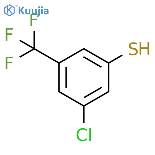 3-chloro-5-(trifluoromethyl)benzene-1-thiol structure