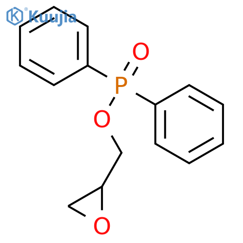 Phosphinic acid, diphenyl-, oxiranylmethyl ester structure