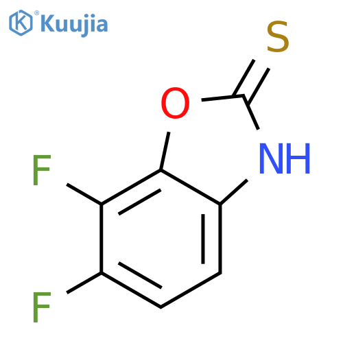 2(3H)-Benzoxazolethione, 6,7-difluoro- structure