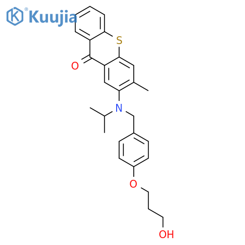 9H-Thioxanthen-9-one, 2-[[[4-(3-hydroxypropoxy)phenyl]methyl](1-methylethyl)amino]-3-methyl- structure