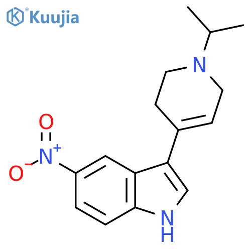 3-(1-Isopropyl-1,2,3,6-tetrahydropyridin-4-yl)-5-nitro-1H-indole structure