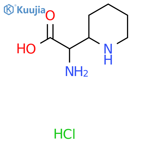 2-(Piperidin-2-yl)glycine hcl structure